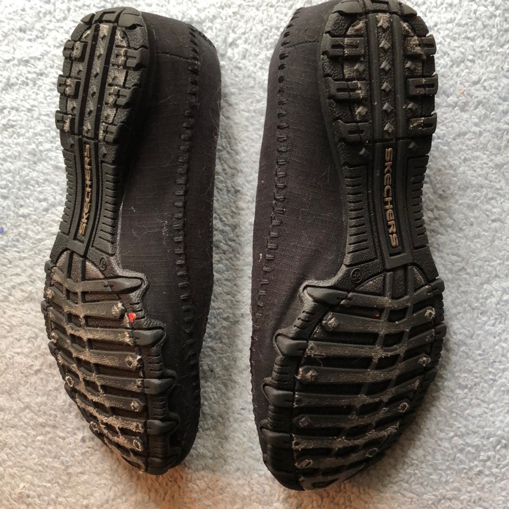 Sketchers memory foam black loafers